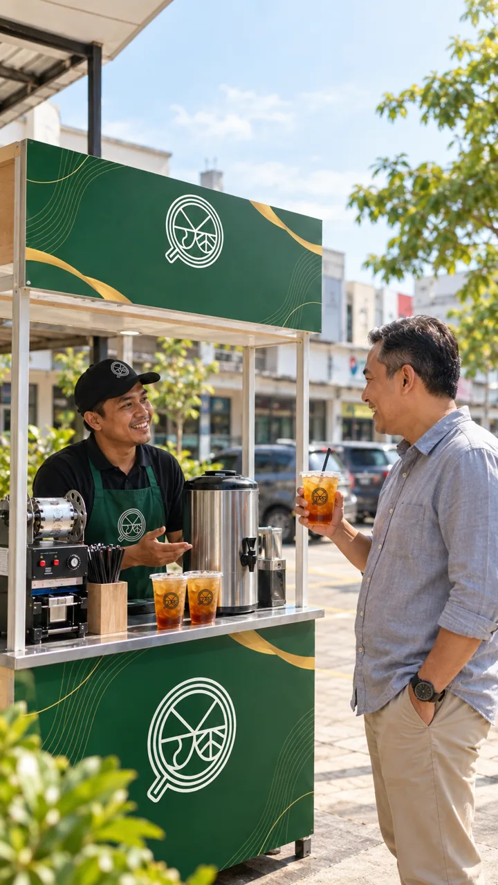 Booth Bogor Punya Teh untuk paket mulai Rp10 juta